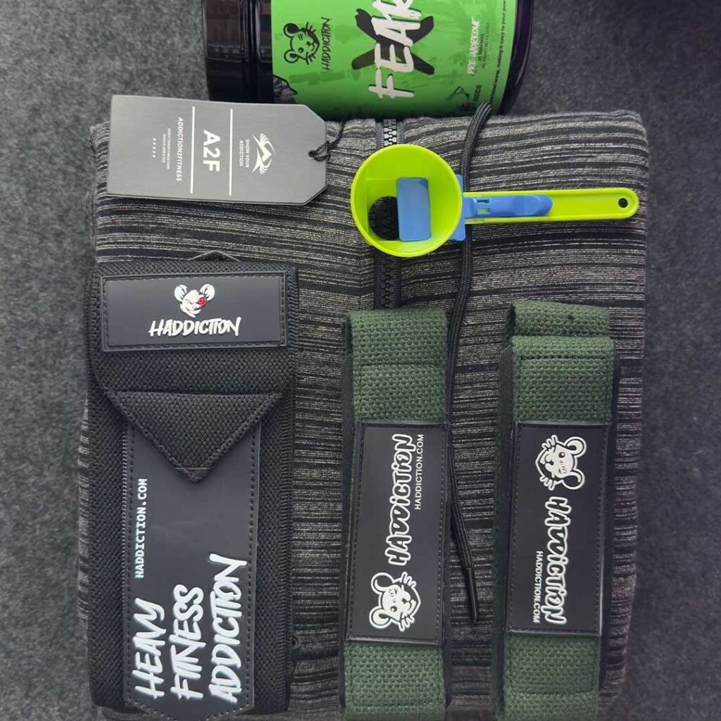 Fear X Pre-Workout, Wrist straps, Lifting straps, Hoodie bundle