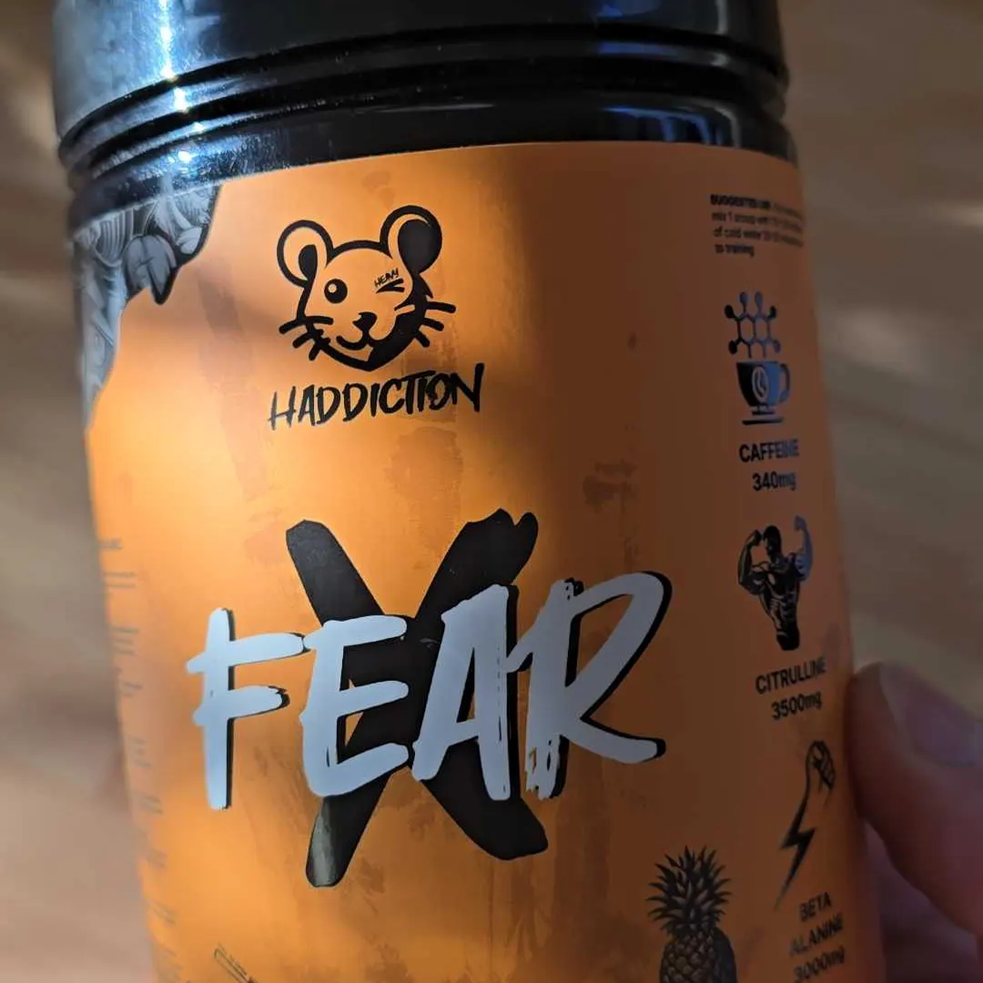 Haddiction Fear X pre-workout pineapple KristapsPutnins