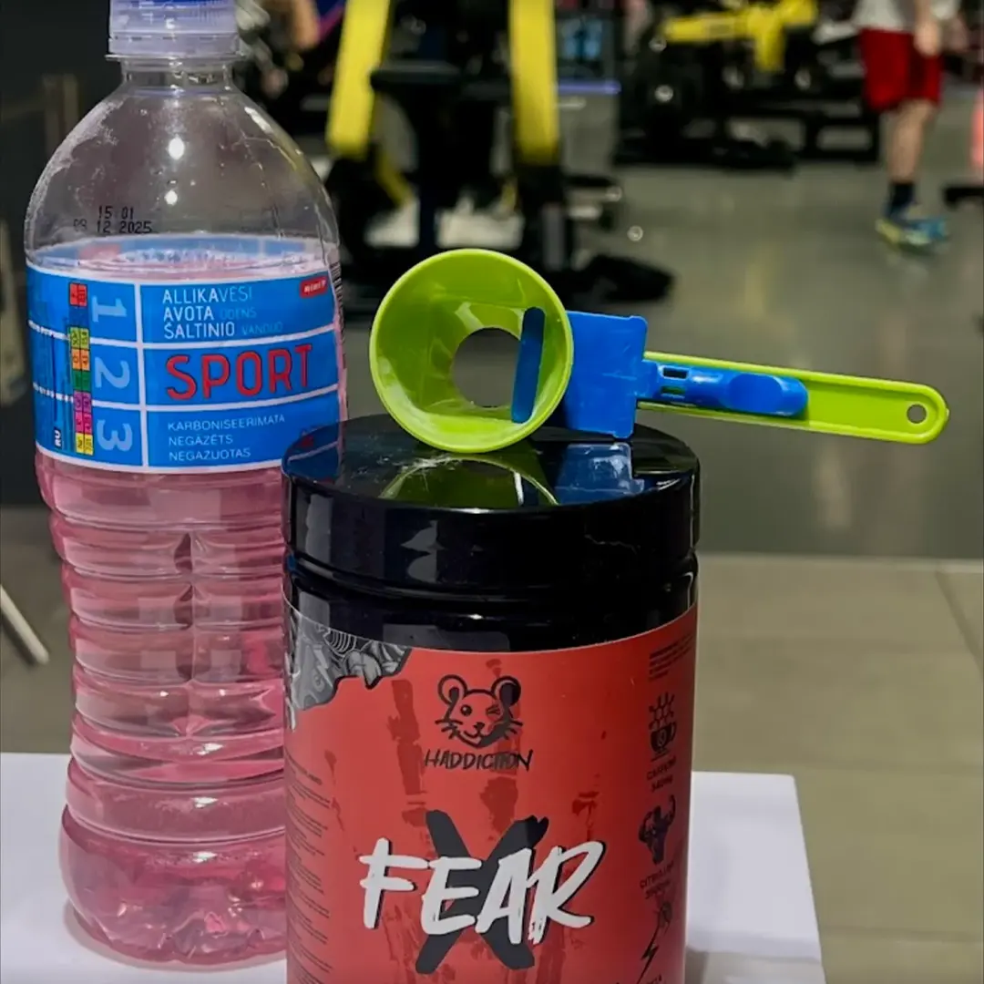 Haddiction Fear X pre-workout strawberry savage Evita Riekstina