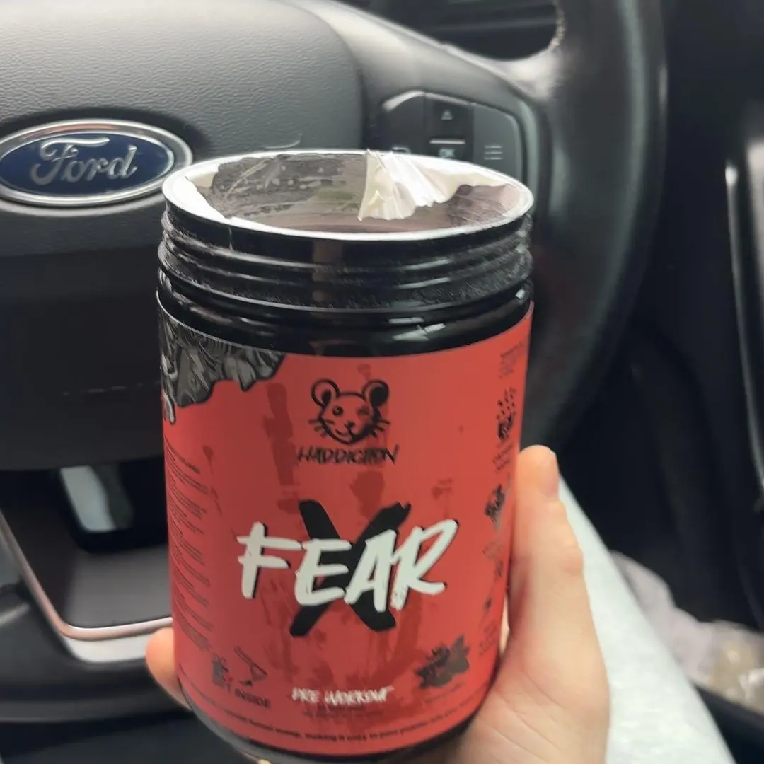 Haddiction Fear X pre-workout strawberry savage Js