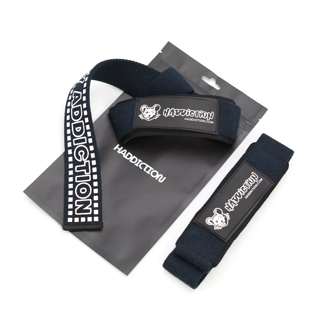 Haddiction heavy addiction lifting straps